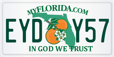 FL license plate EYDY57