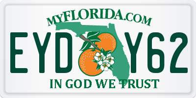 FL license plate EYDY62