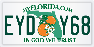 FL license plate EYDY68