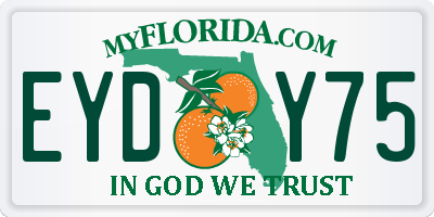 FL license plate EYDY75