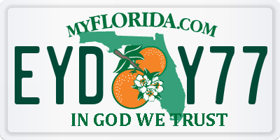 FL license plate EYDY77