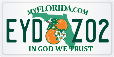 FL license plate EYDZ02