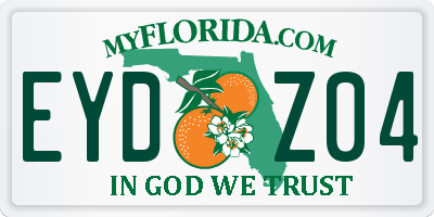 FL license plate EYDZ04