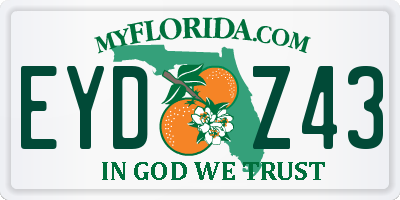 FL license plate EYDZ43