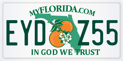 FL license plate EYDZ55