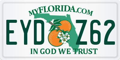 FL license plate EYDZ62