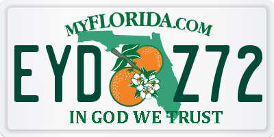 FL license plate EYDZ72