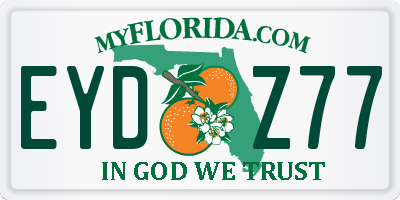 FL license plate EYDZ77