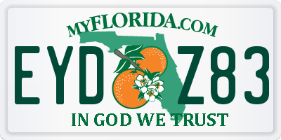 FL license plate EYDZ83