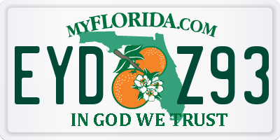 FL license plate EYDZ93
