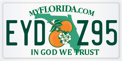 FL license plate EYDZ95