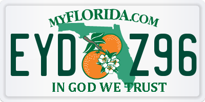 FL license plate EYDZ96