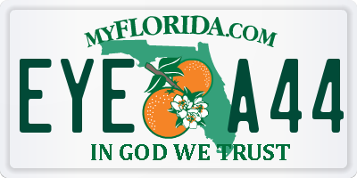 FL license plate EYEA44
