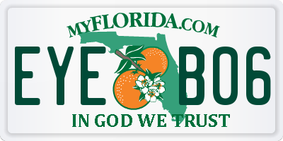 FL license plate EYEB06