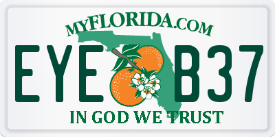 FL license plate EYEB37