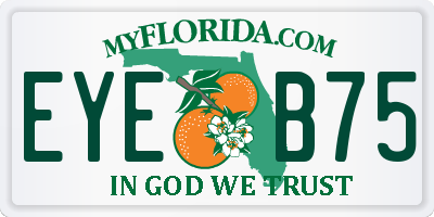 FL license plate EYEB75
