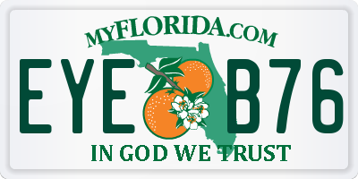FL license plate EYEB76