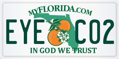 FL license plate EYEC02