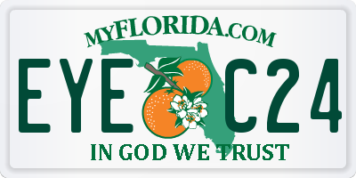 FL license plate EYEC24