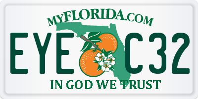 FL license plate EYEC32