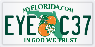 FL license plate EYEC37