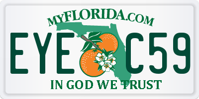 FL license plate EYEC59