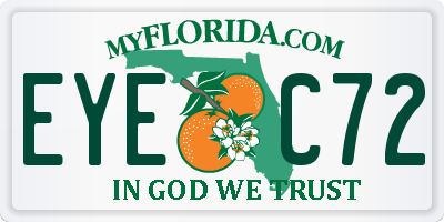FL license plate EYEC72