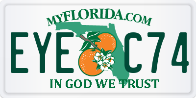 FL license plate EYEC74