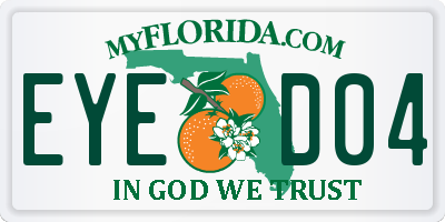 FL license plate EYED04