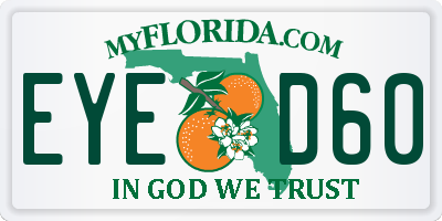 FL license plate EYED60