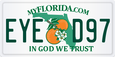 FL license plate EYED97