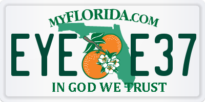 FL license plate EYEE37