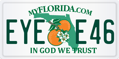 FL license plate EYEE46