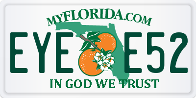 FL license plate EYEE52