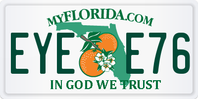 FL license plate EYEE76