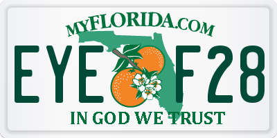 FL license plate EYEF28