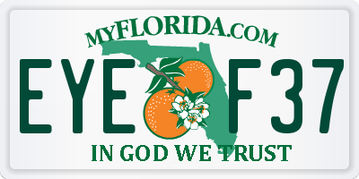FL license plate EYEF37