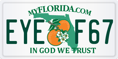 FL license plate EYEF67