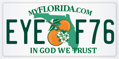 FL license plate EYEF76
