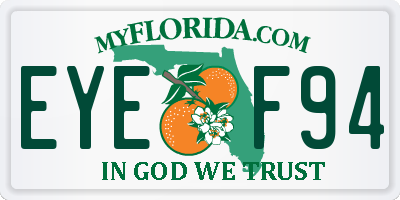 FL license plate EYEF94