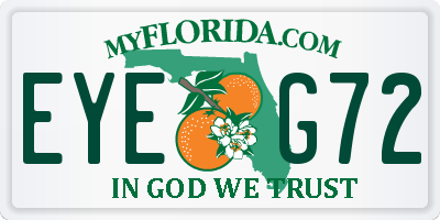 FL license plate EYEG72