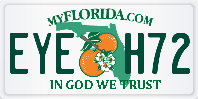 FL license plate EYEH72