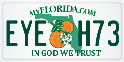 FL license plate EYEH73