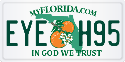 FL license plate EYEH95