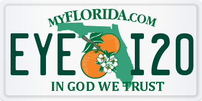 FL license plate EYEI20
