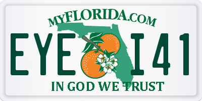 FL license plate EYEI41