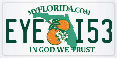 FL license plate EYEI53
