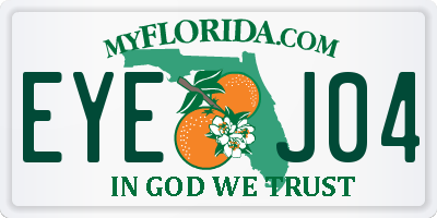 FL license plate EYEJ04