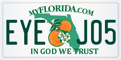 FL license plate EYEJ05