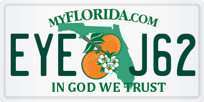 FL license plate EYEJ62